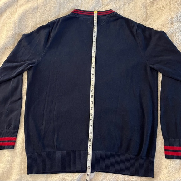 Tommy Hilfiger knit button-up cardigan sweater - men’s large - Picture 5 of 6